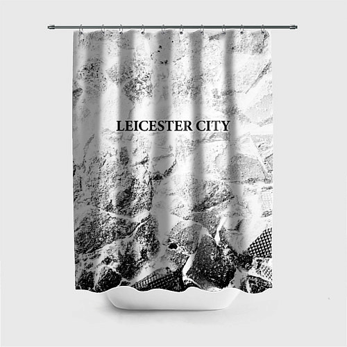 Шторка для ванной Leicester City white graphite / 3D-принт – фото 1