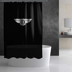 Шторка для душа Bentley logo, цвет: 3D-принт — фото 2