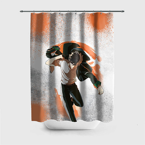 Шторка для ванной Ветролом - Харука / 3D-принт – фото 1