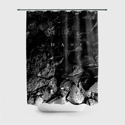 Шторка для ванной Quake black graphite