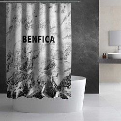 Шторка для душа Benfica white graphite, цвет: 3D-принт — фото 2
