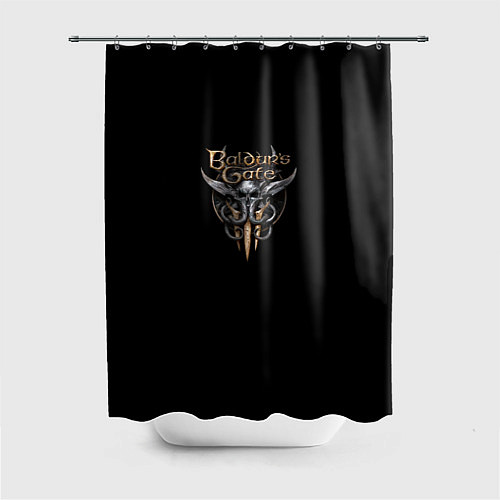 Шторка для ванной Baldurs gate logo / 3D-принт – фото 1