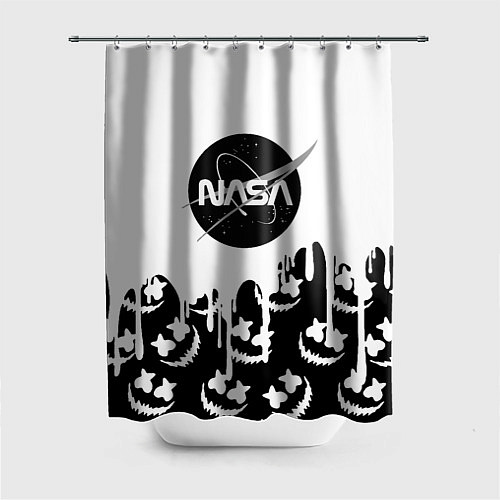 Шторка для ванной Marshmello x Nasa / 3D-принт – фото 1