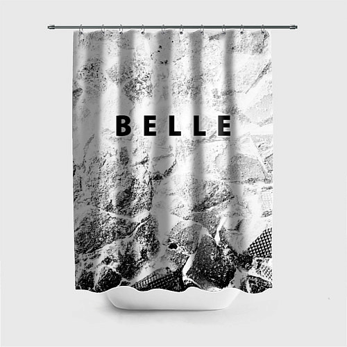 Шторка для ванной Belle white graphite / 3D-принт – фото 1