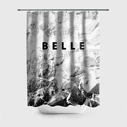 Шторка для ванной Belle white graphite
