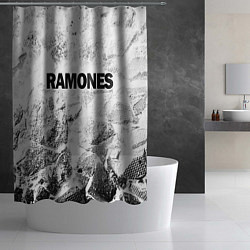 Шторка для душа Ramones white graphite, цвет: 3D-принт — фото 2