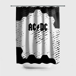 Шторка для ванной AC DC текстура рок