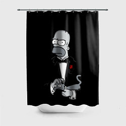 Шторка для душа Homer - the godfather, цвет: 3D-принт