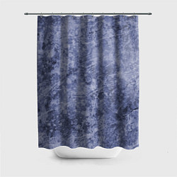 Шторка для ванной Абстракция - синий лёд