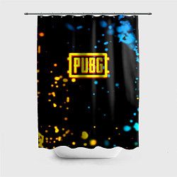 Шторка для душа PUBG огненное лого, цвет: 3D-принт