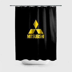 Шторка для ванной Mitsubishi logo yelow