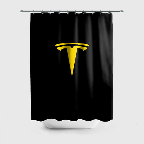 Шторка для ванной Tesla yellow / 3D-принт – фото 1