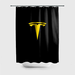 Шторка для ванной Tesla yellow