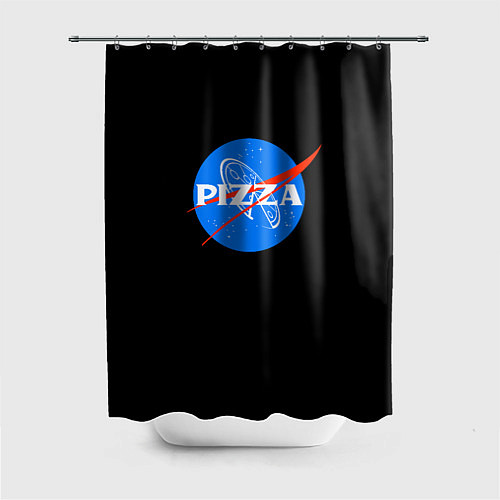Шторка для ванной Пица мем бренд / 3D-принт – фото 1