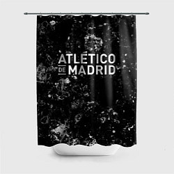 Шторка для душа Atletico Madrid black ice, цвет: 3D-принт
