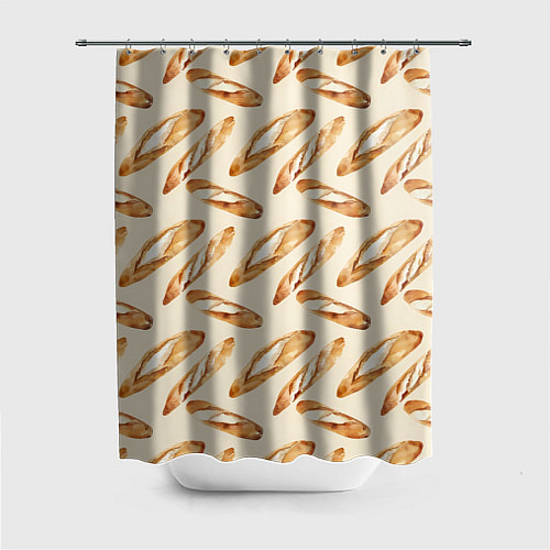 Шторка для ванной The baguette pattern / 3D-принт – фото 1