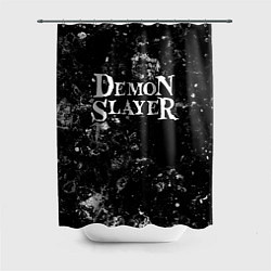 Шторка для душа Demon Slayer black ice, цвет: 3D-принт