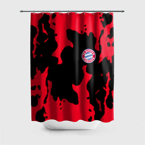 Шторка для ванной Бавария Мюнхен огонь / 3D-принт – фото 1