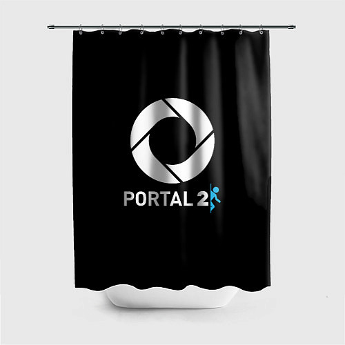 Шторка для ванной Portal2 logo game / 3D-принт – фото 1
