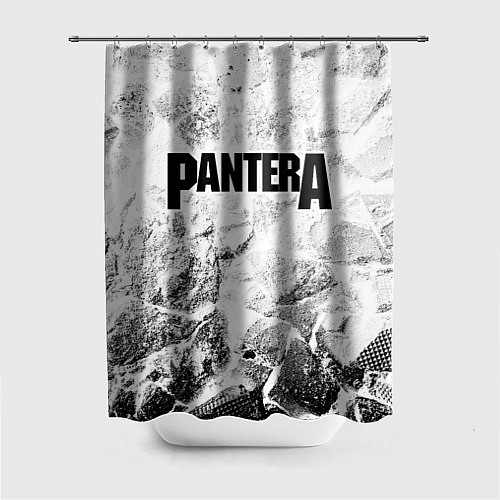 Шторка для ванной Pantera white graphite / 3D-принт – фото 1