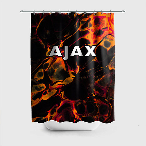 Шторка для ванной Ajax red lava / 3D-принт – фото 1