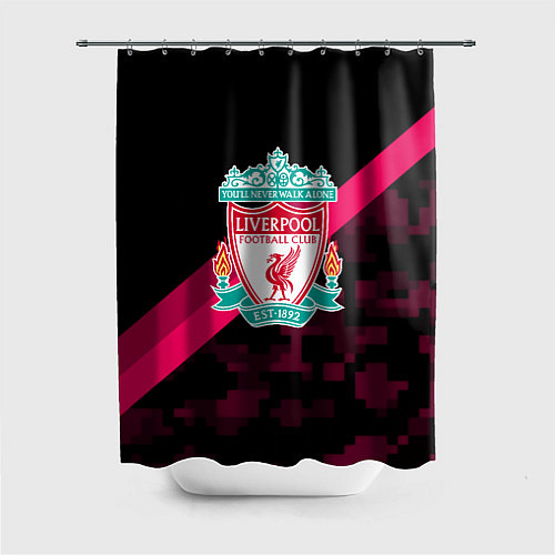 Шторка для ванной Liverpool sport fc club / 3D-принт – фото 1