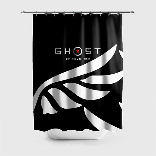 Шторка для ванной Ghost of Tsushima крылья / 3D-принт – фото 1