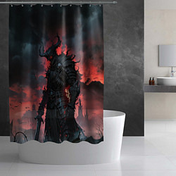 Шторка для душа Тёмный рыцарь мрака, цвет: 3D-принт — фото 2