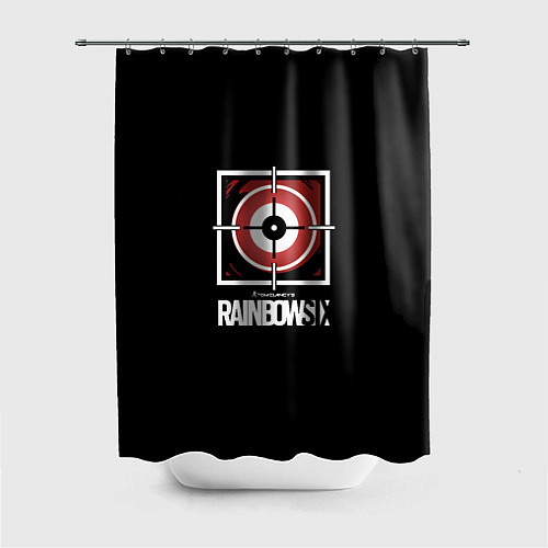 Шторка для ванной Юбисофт радуга 6 лого / 3D-принт – фото 1