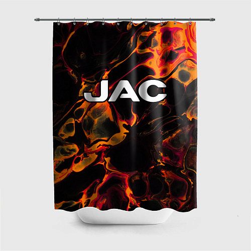 Шторка для ванной JAC red lava / 3D-принт – фото 1