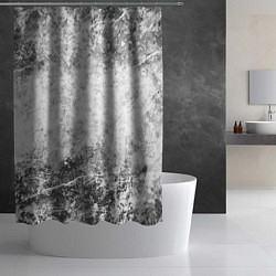 Шторка для душа Абстракция - серый ветер, цвет: 3D-принт — фото 2