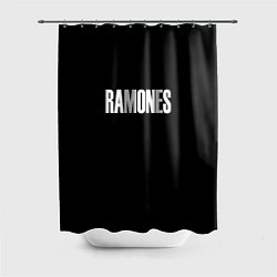 Шторка для ванной Ramones white logo