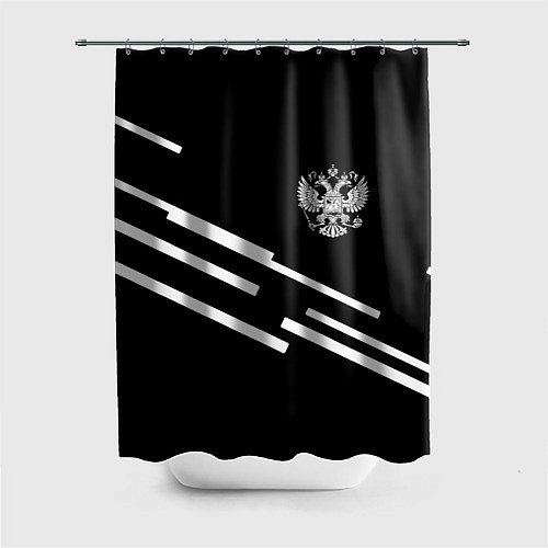 Шторка для ванной Россия геометрия спорт / 3D-принт – фото 1
