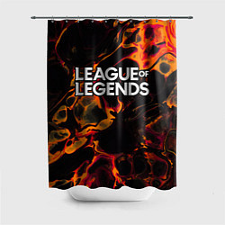 Шторка для ванной League of Legends red lava