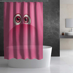 Шторка для душа Стыд эмоция - лицо крупное, цвет: 3D-принт — фото 2