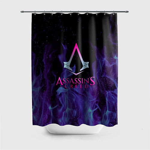 Шторка для ванной Assassins Creed flame / 3D-принт – фото 1