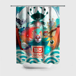 Шторка для ванной Персонажи Bo path of the teal lotus