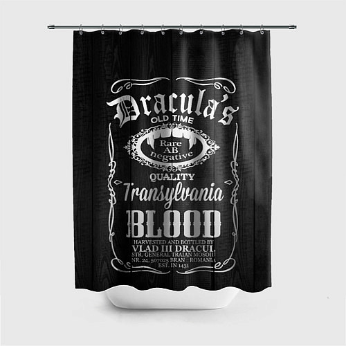 Шторка для ванной Дракула - качественная кровь / 3D-принт – фото 1