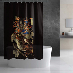 Шторка для душа Колдун Тэндзику Токубэй, цвет: 3D-принт — фото 2