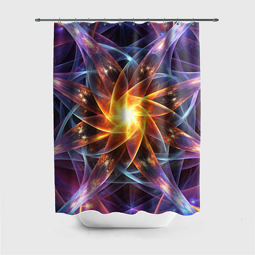 Шторка для ванной Закрученная абстракция / 3D-принт – фото 1