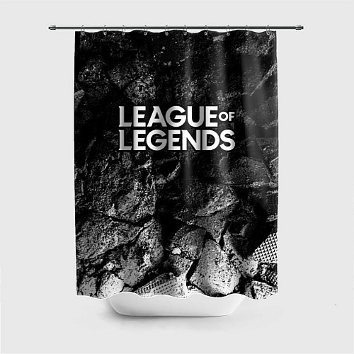 Шторка для ванной League of Legends black graphite / 3D-принт – фото 1