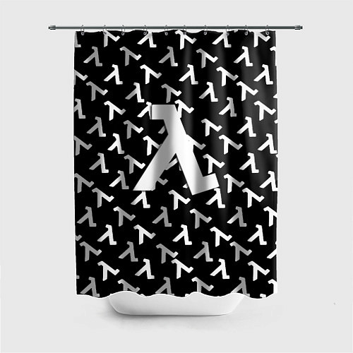 Шторка для ванной Half liife logo pattern / 3D-принт – фото 1