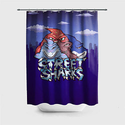Шторка для ванной Street sharks - Городские Уличные Акулы