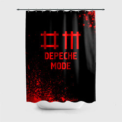 Шторка для душа Depeche Mode - red gradient, цвет: 3D-принт