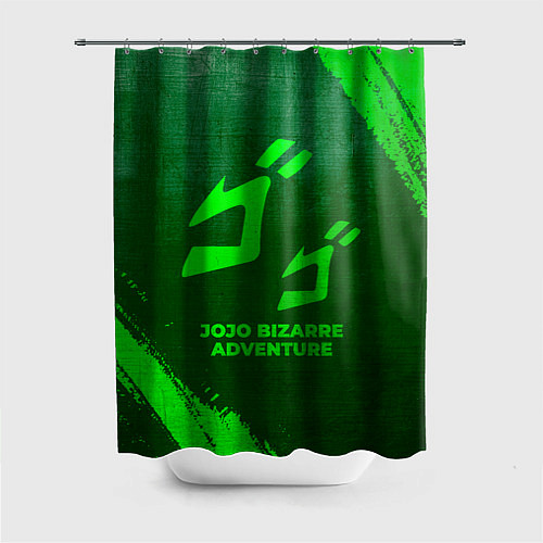 Шторка для ванной JoJo Bizarre Adventure - green gradient / 3D-принт – фото 1