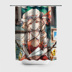 Шторка для ванной Touhou Project Flandre милая с бумажным самолётико