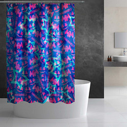 Шторка для душа Marshmello comstock star, цвет: 3D-принт — фото 2