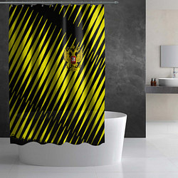 Шторка для душа Герб РФ абстракция, цвет: 3D-принт — фото 2