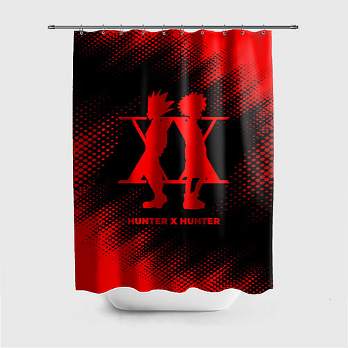 Шторка для ванной Hunter x Hunter - red gradient / 3D-принт – фото 1