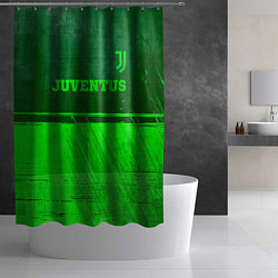 Шторка для душа Juventus - green gradient посередине, цвет: 3D-принт — фото 2